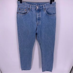 Levi’s 501 Premium High Rise Tapered Denim Jeans Size 28
